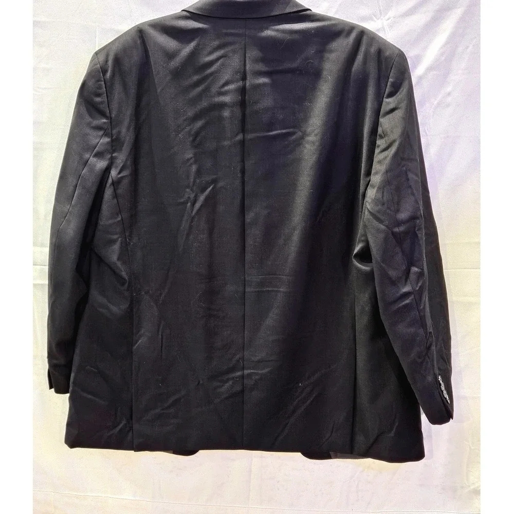 $450 Calvin‎ Klein Men's Dark Grey Slim Fit Stretch Sport Coat 100% Wool  h98